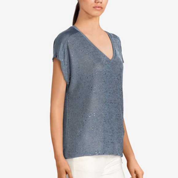 Studded top EVA KAYAN HOT63 Blue Jeans (EU-40,US-30, M) - Picture 2 of 5